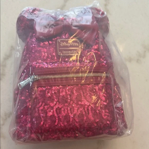 Loungefly Minnie Mouse Sequin
Pink Disney Backpack-NWT - Picture 4 of 9